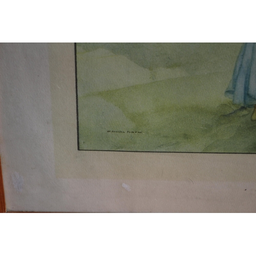 4 - Print from Original Watercolour of Lady Bathing Naked by William Russell Flint