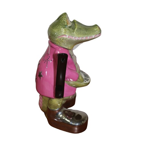 41 - T.T. England Pottery - 'Crocodile Rock' Tea Pot, Marked Approved Sample, One off, Signed to Base - 1... 