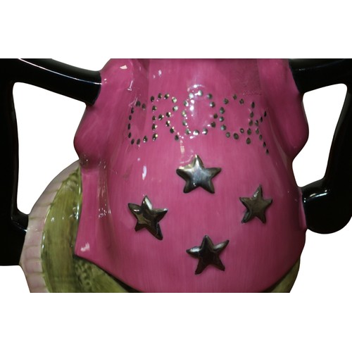 41 - T.T. England Pottery - 'Crocodile Rock' Tea Pot, Marked Approved Sample, One off, Signed to Base - 1... 