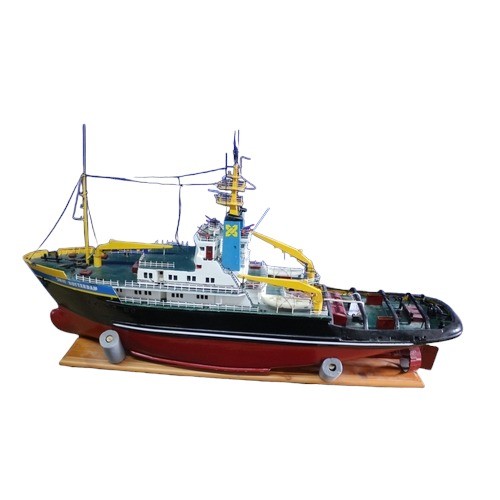 42 - Superb Quality - Very Large & Well Made Scratch Built Model of the 'Smit Rotterdam' Tug Boat - On Be... 