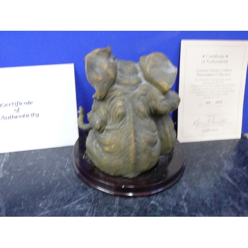 353 - Limited Edition Gorham Nature’s Gallery, Resin Elephant Sculpture. The Juliana Collection.