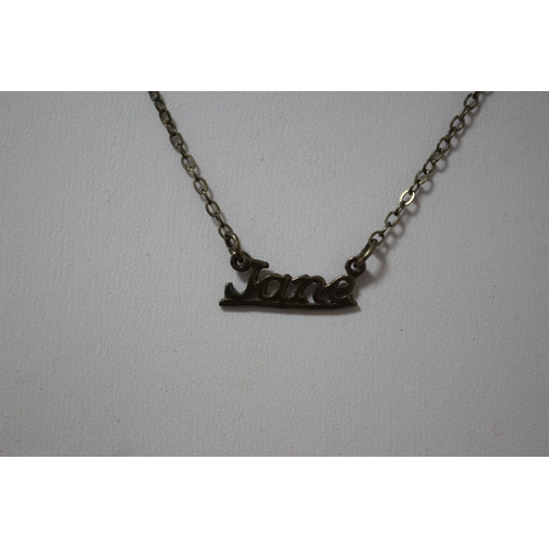 374 - Silver Jane Necklace 2g