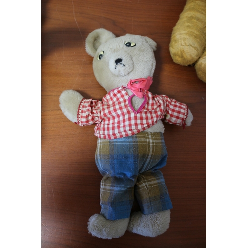 398 - x4 Vintage Teddies, Largest is 57cm