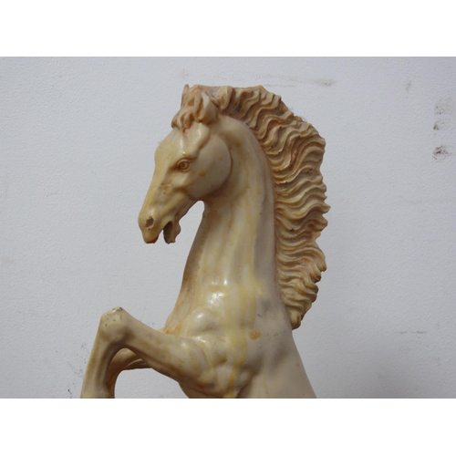 408 - Possibly Resin Horse Statue/Ornament, 36cm