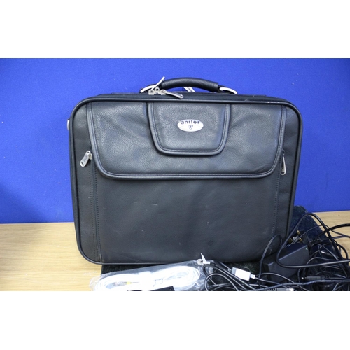 462 - Antler laptop bag and leads