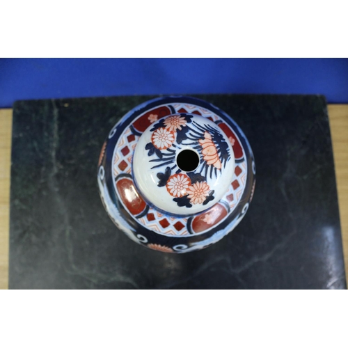 465 - Imari lamp base, hand painted