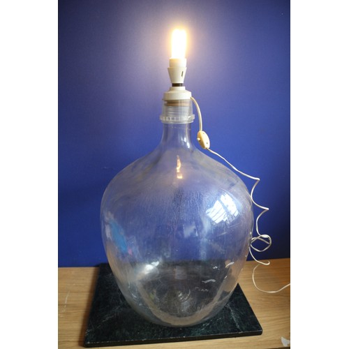 47 - Huge Carboy with DIY Lamp Fitting, 43cm wide