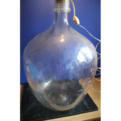 47 - Huge Carboy with DIY Lamp Fitting, 43cm wide