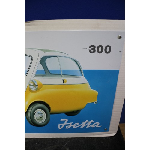 53 - BMW Isetta Wall Plaque, 47 x 35 cm