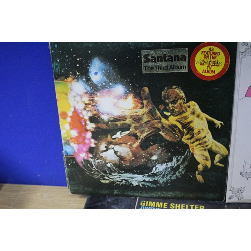 124 - 3 LP's Including Santana - The Third Albulm, Pink Floyd Relics, The Rolling Stones 'Gimme Shelter'