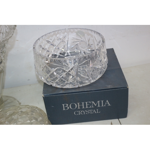 137 - Selection of Glass Items Including Bohemia Crystal