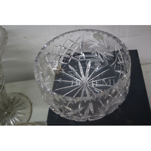 137 - Selection of Glass Items Including Bohemia Crystal