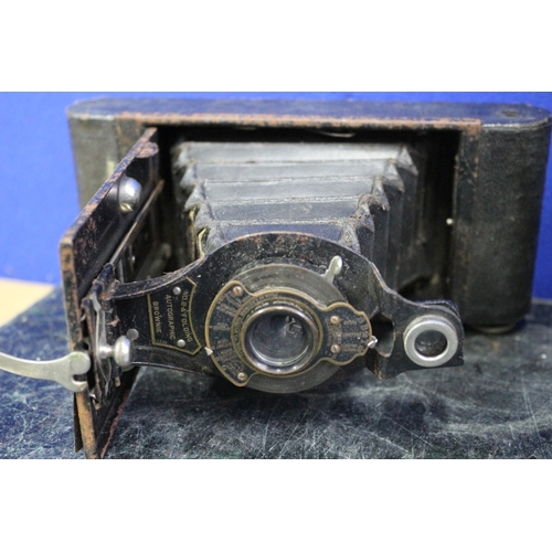 152 - Vintage Brownie Folding Camera, Paillard Bolex Vintage Camera