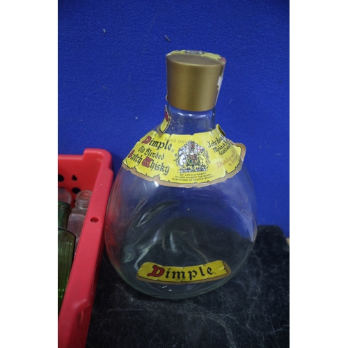 180 - Vintage Medicine Bottles plus Dimple Bottle