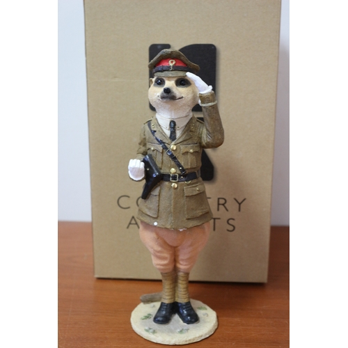 220 - Country Artists Meerkat, 26cm Tall & Boxed, Monty