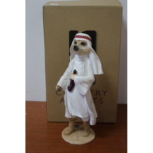 221 - Country Artists Meerkat, 26cm Tall & Boxed, Lawrence