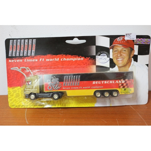 240 - MSM Michael Schumacher F1 Trucks, 1/87 Scale, San Morino/Deutschland and Two Europa Models