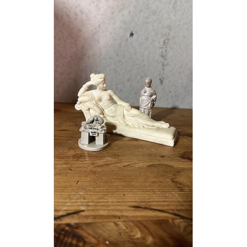 46 - Resin Figure, Religious Icon and 1 Other