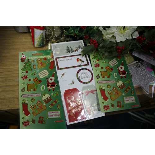 6 - Christmas Bundle Including Tinsel, Wrapping Paper etc