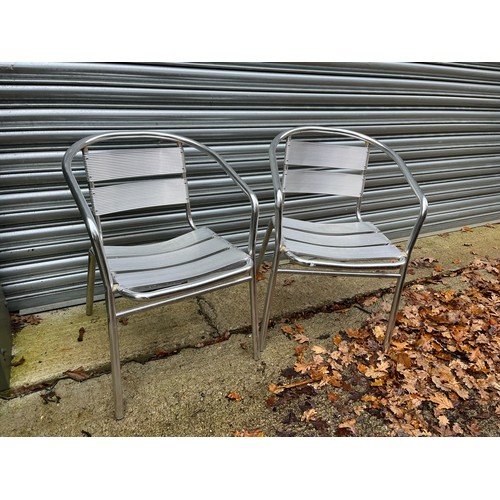 19 - Pair of metal garden chairs