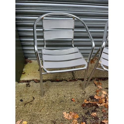 19 - Pair of metal garden chairs