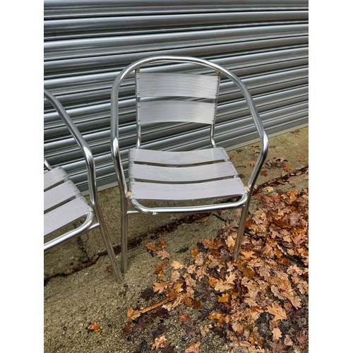 19 - Pair of metal garden chairs