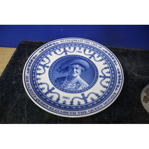 146 - Royal Doulton 1911 King George V and Queen Mary Commemorative Tumbler and Wedgwood Plate