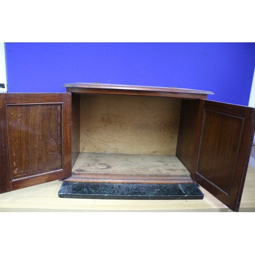 601 - Aged Wooden Cabinet, Lid Needs Slight Attention, 55cm wide