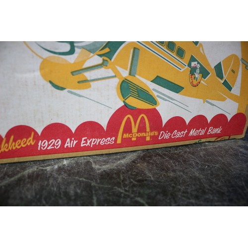 20 - Vintage McDonalds 1929 Air Express Die Cast Metal Bank