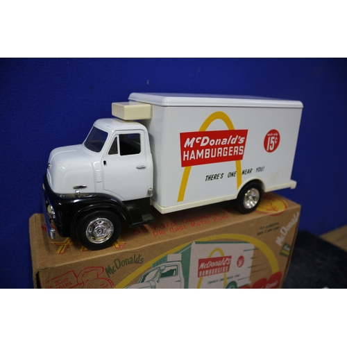 21 - Vintage Mcdonalds '53 Ford Delivery Van Die Cast Metal Bank