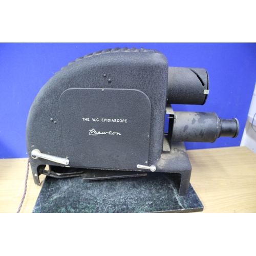 25 - The W.G. Epidiascope Newton Projector, 68cm Across with Cover