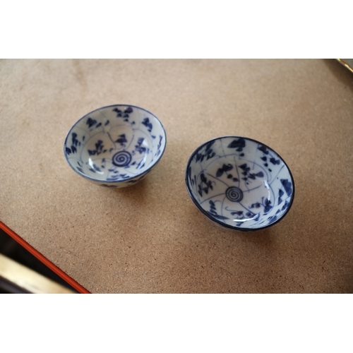 47 - Pair of Aged Saki or tea Dishes