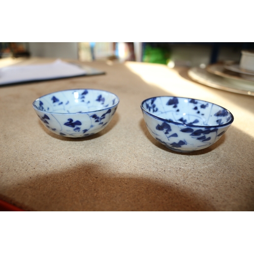 65 - Pair of Aged Saki or tea Dishes