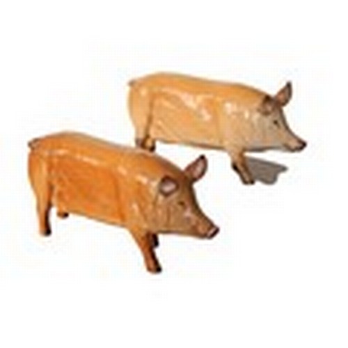 150 - Royal Doulton- Gloss Tamworth Pig on a Plinth- NO.DA215 Plus a Freestanding Gloss Tamworth Sow, Both... 