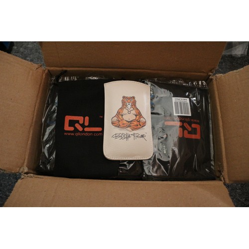 525 - Box of New QL London Buddha Tiger Phone Cases