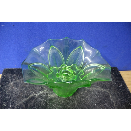 16 - URANIUM FLOWER DISPLAY VASE WITH HOLDER