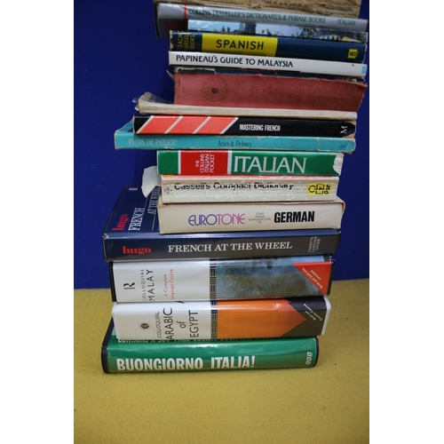 45 - BUNDLE OF LANGUAGE BOOKS/TAPES/CDS