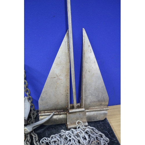 5 - 2 Boat Anchors with Long Chains