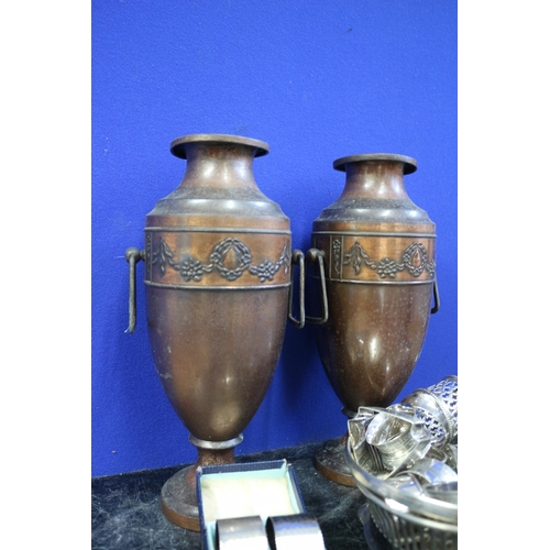 7 - Nice Bundle of Metalware including Vases by Beldray