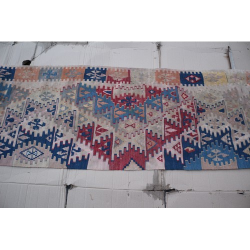 535 - VINTAGE TURKISH KILIM RUNNER RUG