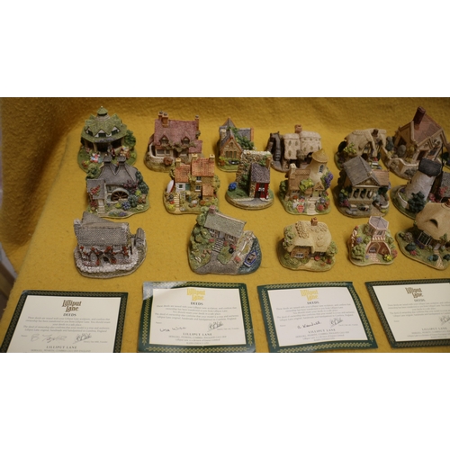 11 - Nice Collection of Lilliput Lane Cottages Most include Certificates