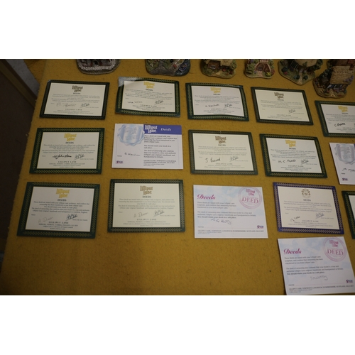 11 - Nice Collection of Lilliput Lane Cottages Most include Certificates