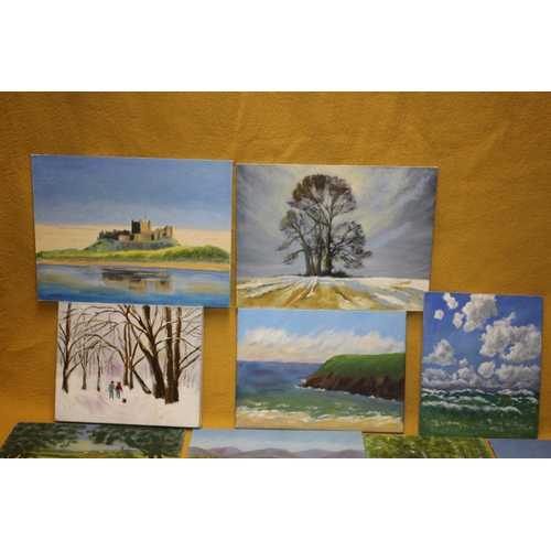 19 - Large Collection of Original Oil Paintings by West Country Artist, S. Huggett - Mainly Done on Board... 