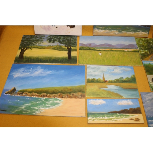 19 - Large Collection of Original Oil Paintings by West Country Artist, S. Huggett - Mainly Done on Board... 