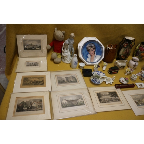 2 - Nice Selection of Mixed Interesting Items including Delft, Antique Prints, Lady Diana Collectors Pla... 