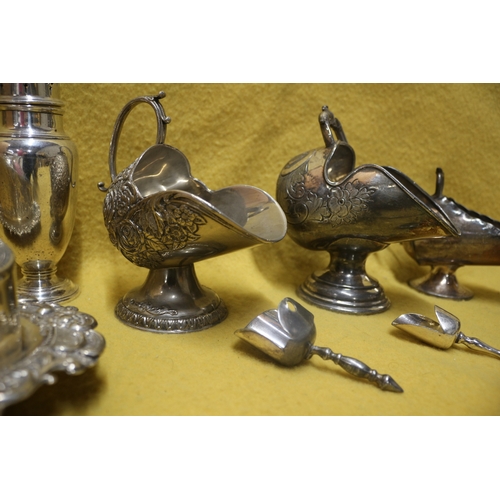 27 - Nice Selection of Good Quality Vintage Silver Plate Items including an Ornate Cheese Dish and Salt H... 