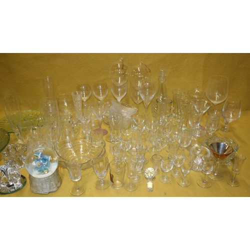 35 - Large Selection of Glassware including Polar Bear, Snow Globes and more