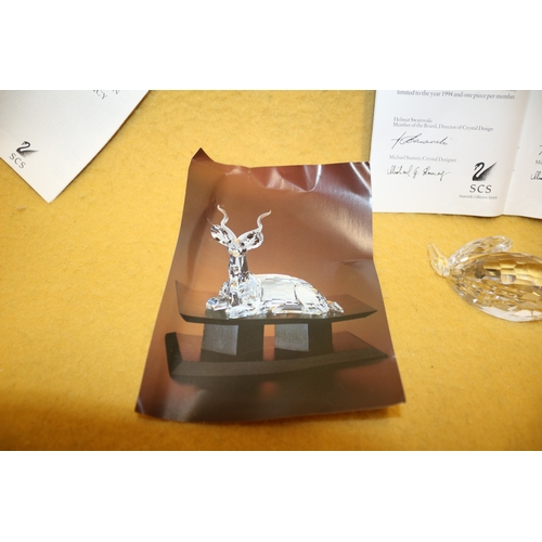 40 - Swarovski Limited Edition Inspiration Africa - The Kudu 1994 plus Certificate