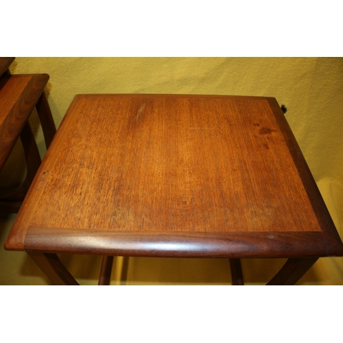 50 - Mid century Vintage G Plan Teak Nest of 3, Tile Topped, Set of Tables