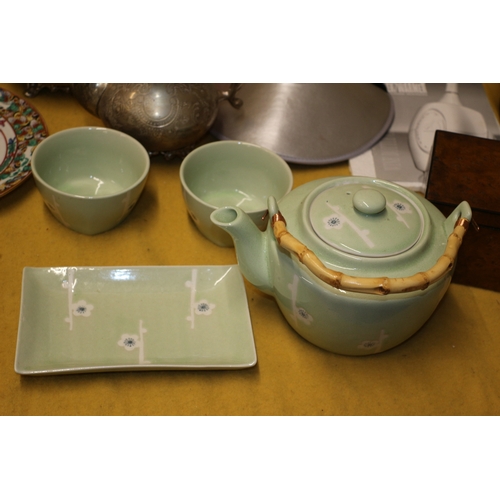 59 - Large Mixed Lot of Interesting Items including Plated Items, Vintage Teapot, Water Pot, Chinese Plat... 